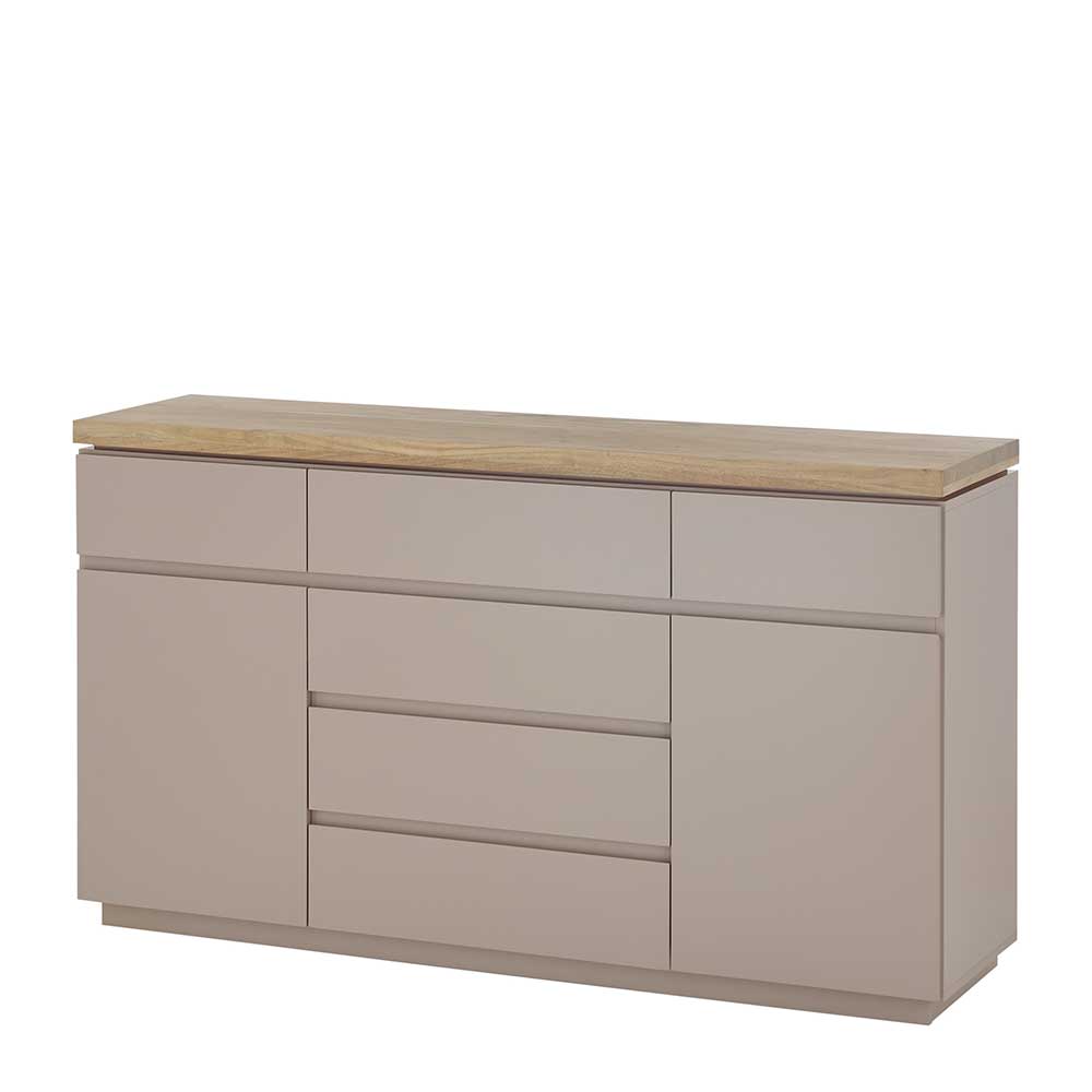 150x86x40 Moderne Kombi-Kommode in Taupe - Anja