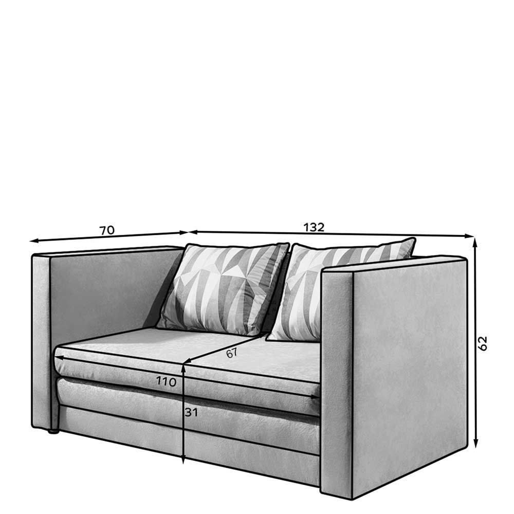 Faltsofa in Grau und Jeansblau - Cancun
