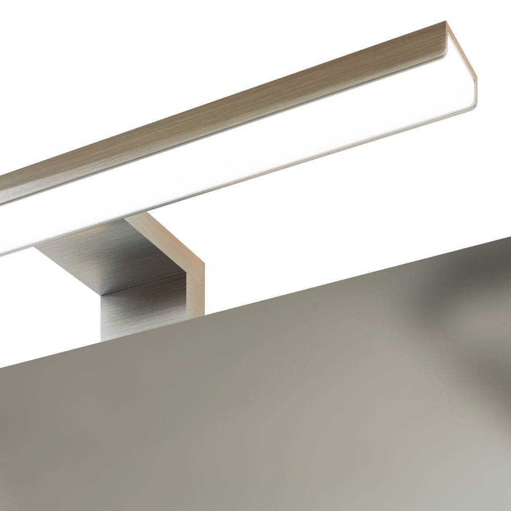 100cm Bad-Spiegelschrank in Mattgrau - Reill