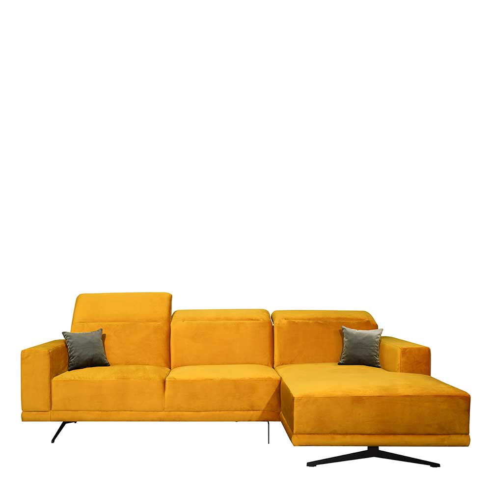 Design Sofa in Gelb Velours - Yoco