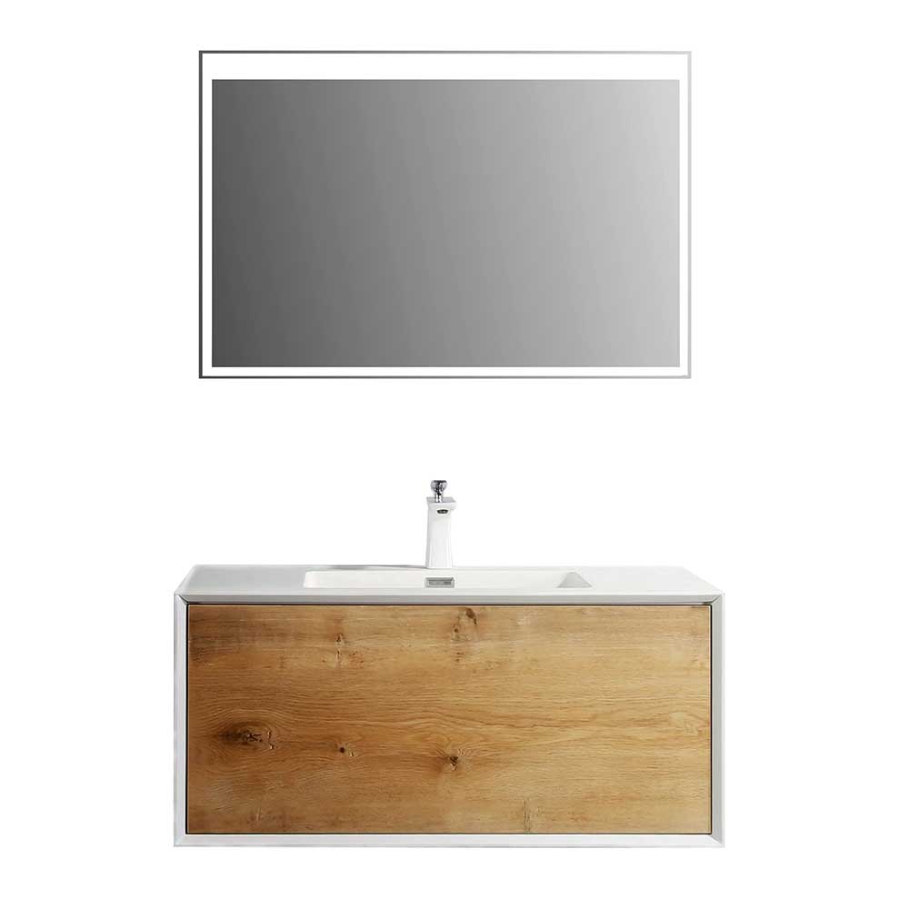 Set Wand-Waschtisch & Spiegel - Aranos (zweiteilig)