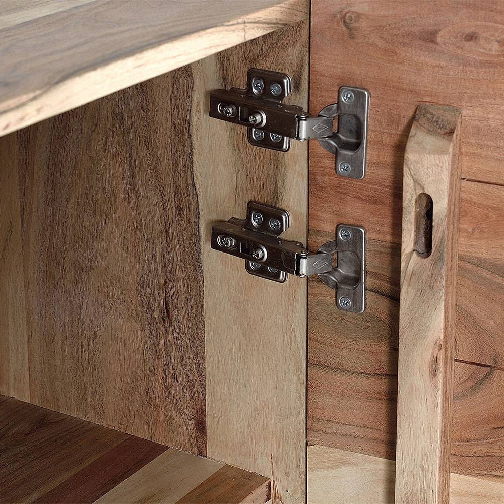 Design Türen-Kommode aus Akazie Massivholz - Merlan