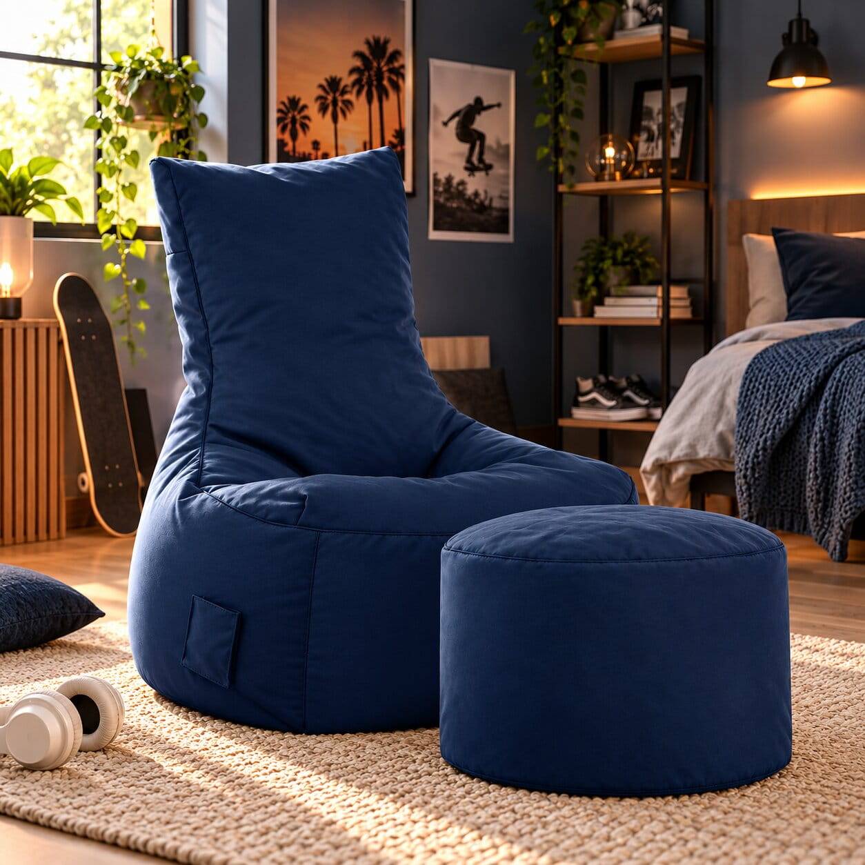 Sessel Sitzsack Medias in Dunkelblau
