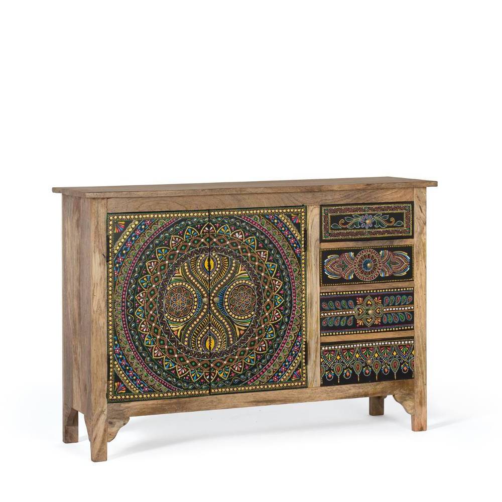 Boho Kombi-Kommode - aufwändig bemalt - Badry
