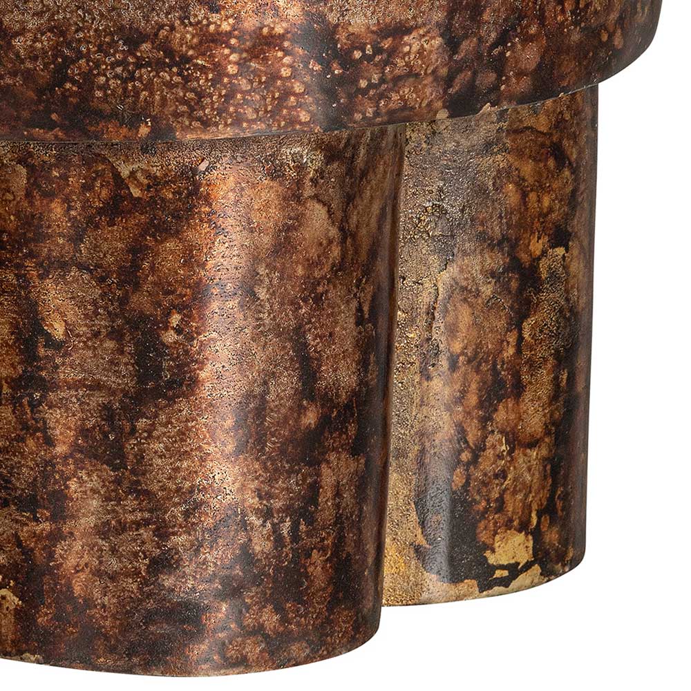 Metall Beistelltisch in Braun Kupfer Bronze - Onlio