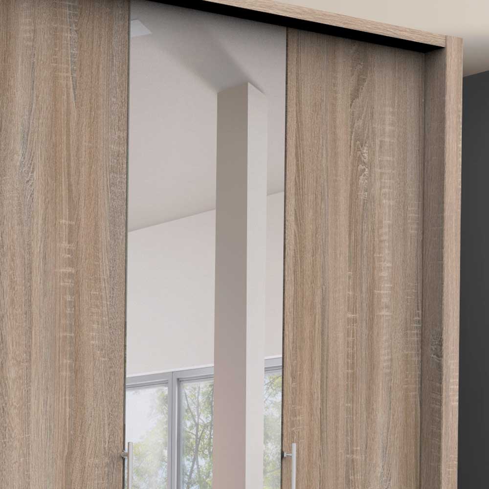 150cm schmaler Schlafzimmer-Schrank mit Spiegel - Zayun