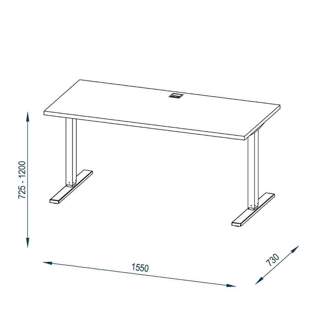 Moderne Schreibtisch Kombination mit Sideboard - Cisnus