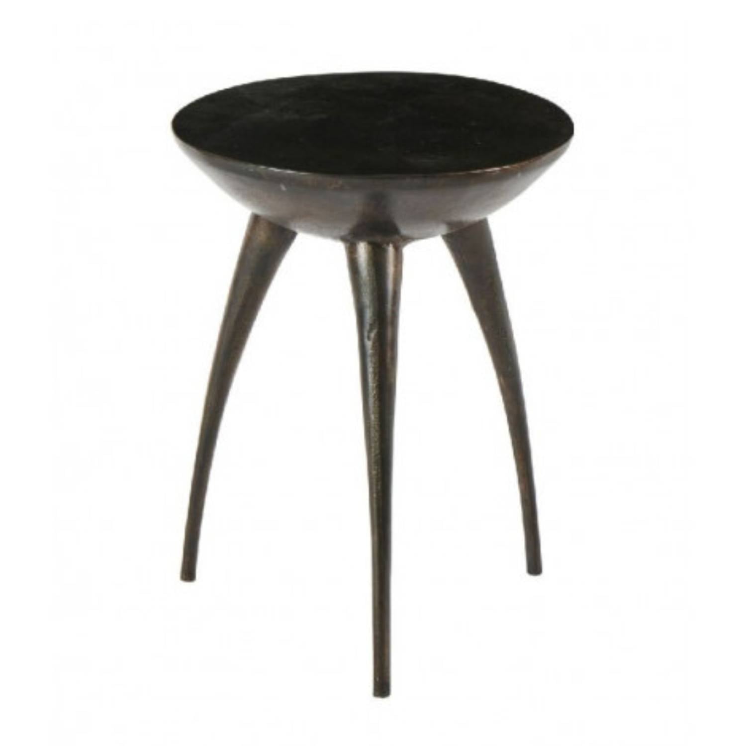 Designtisch aus schwarzem Metall - Sorney