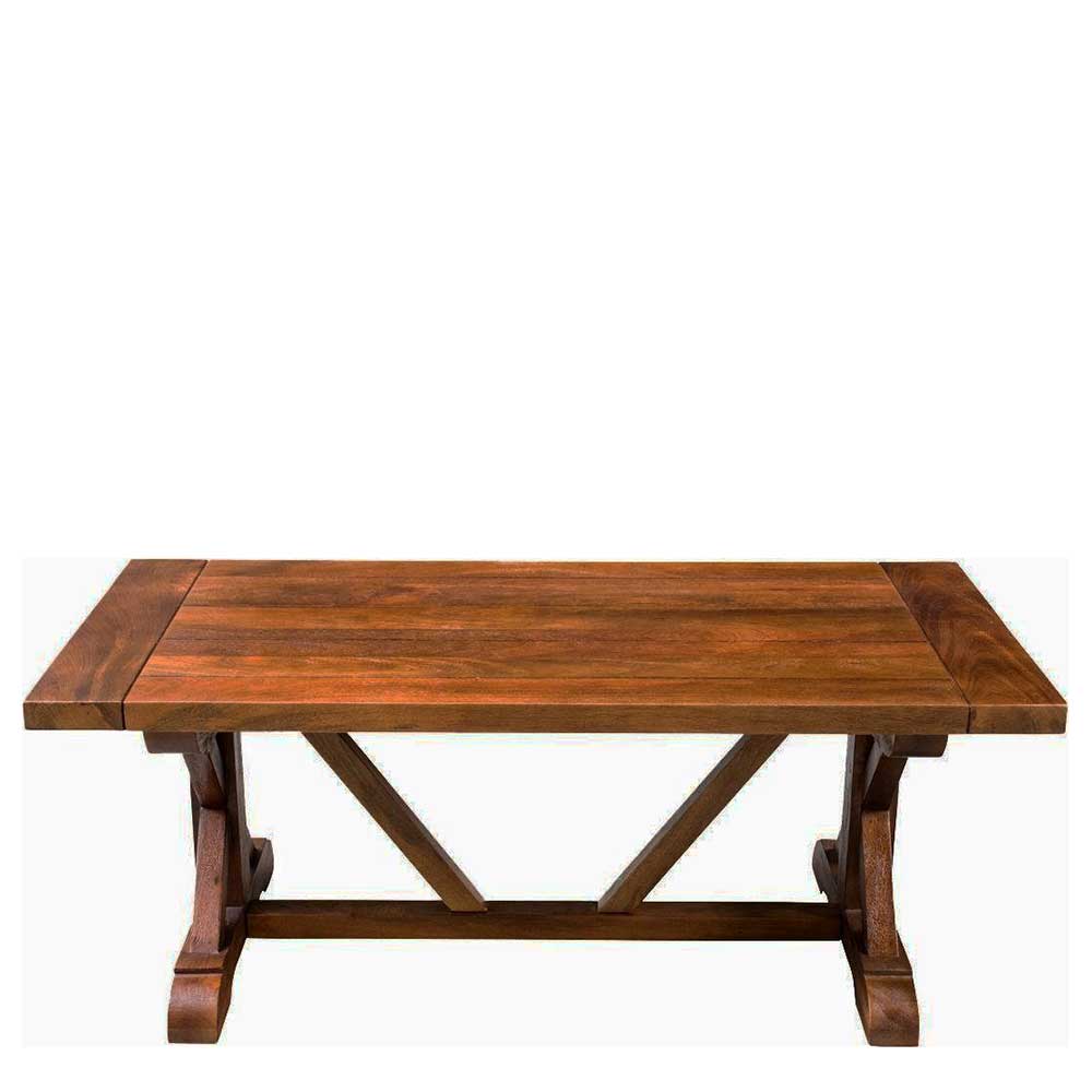 Rustikaler Esszimmer Tisch aus Mango lackiert - Tutamu