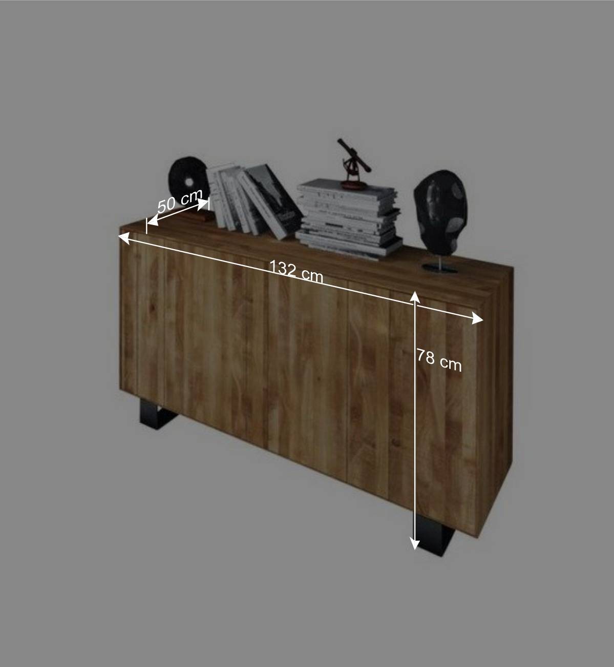 Massivholz Sideboard Manzey aus Wildeiche geölt
