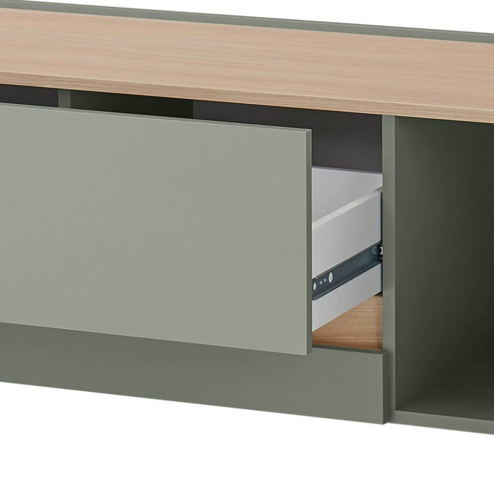 TV-Kommode in Graugrün - Socotta