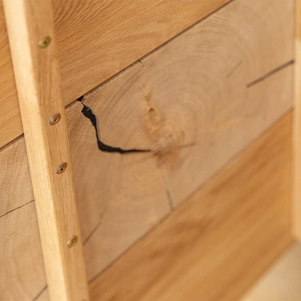 Design Sideboard aus Eiche und Glas - Masicuri