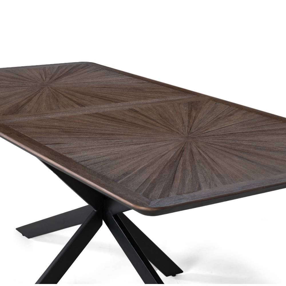 Design-Esstisch aus Teak Recyclingholz - Seventy
