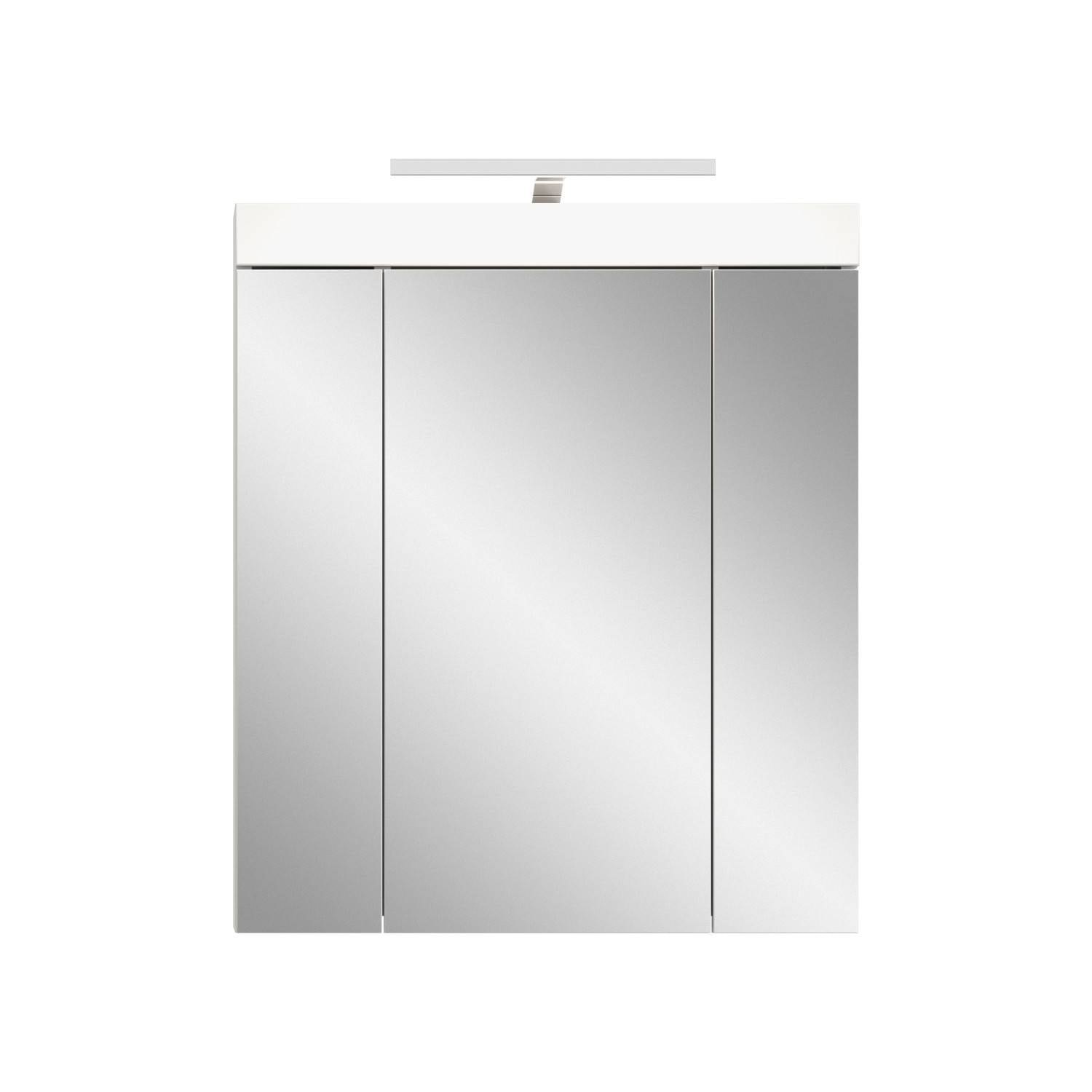 Badezimmerschrank mit obenliegender Leuchte - Bruna