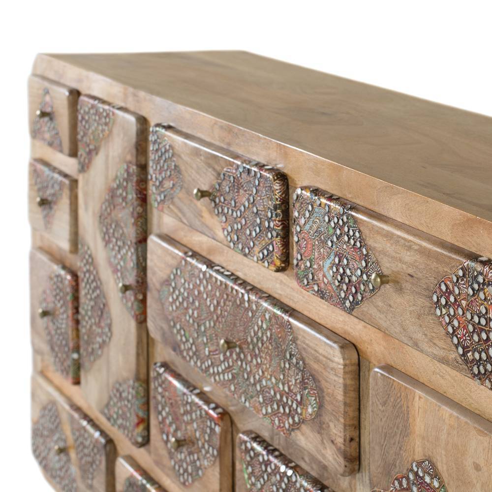 Ethno Design Sideboard aus Massivholz - Jeen