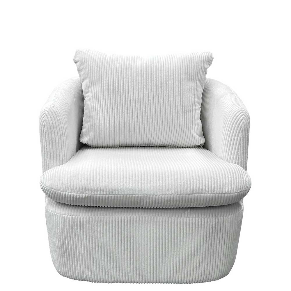 Breitcord Sessel in Offwhite - Fenturam