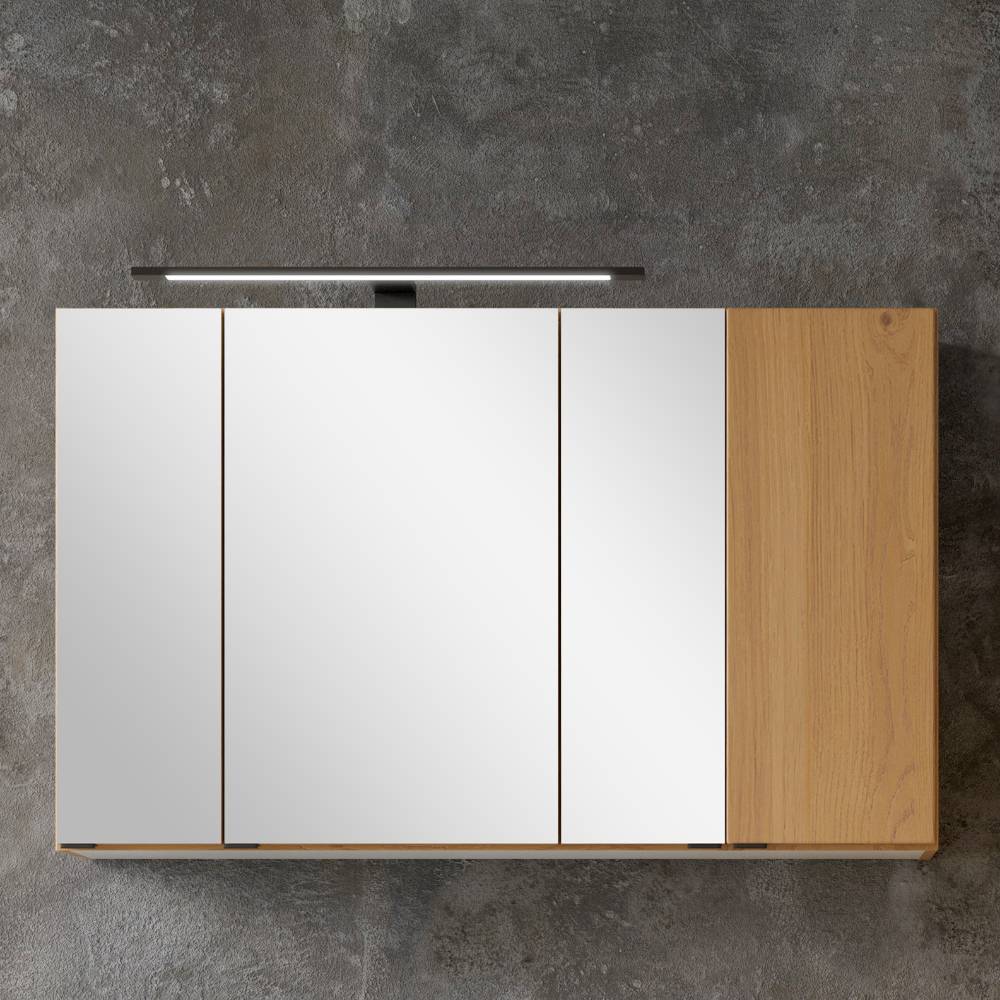 Badezimmer Spiegelschrank in Wildeichefarben - Jawa