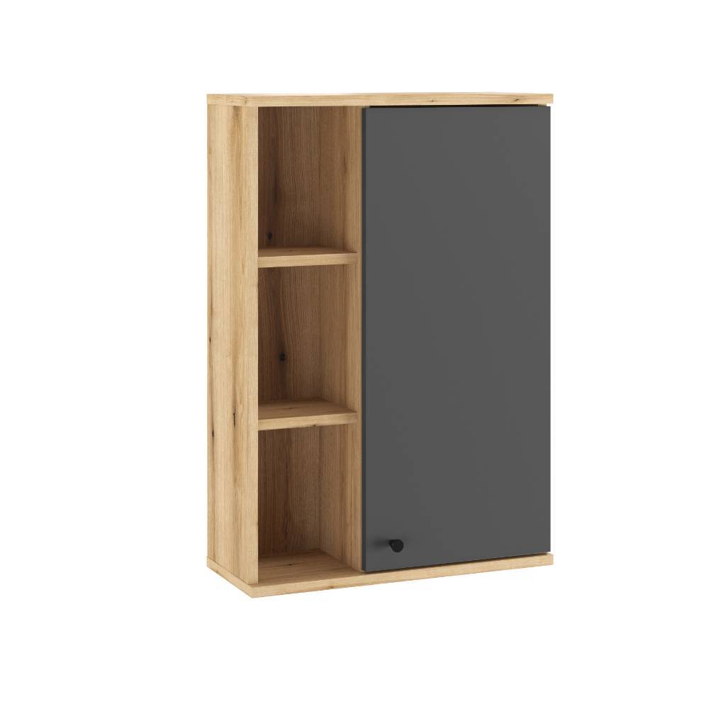 Badezimmer Hängeschrank in Grau - Niniana