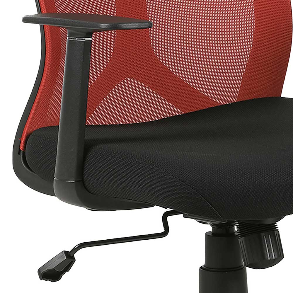 Office Drehstuhl in Rot und Schwarz - Fancys
