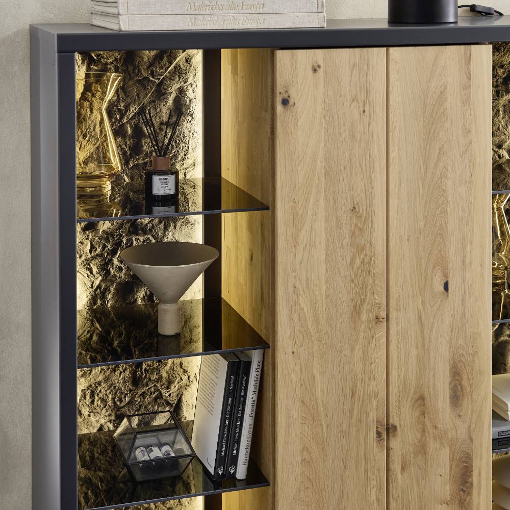 Design-Highboard zweifarbig - Friburgo