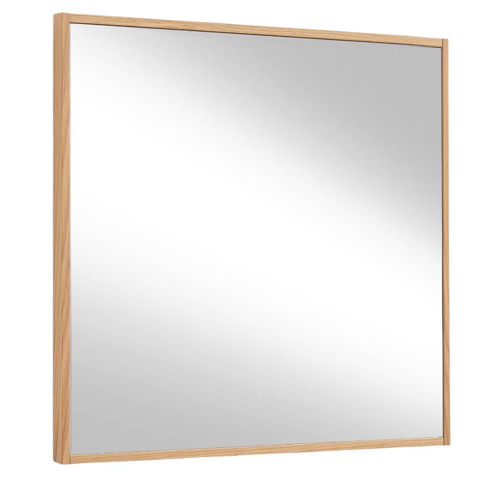 Quadratischer Dielenspiegel mit Rahmen aus Eiche Bianco Furnier für den Eingangsbereich – Nova
