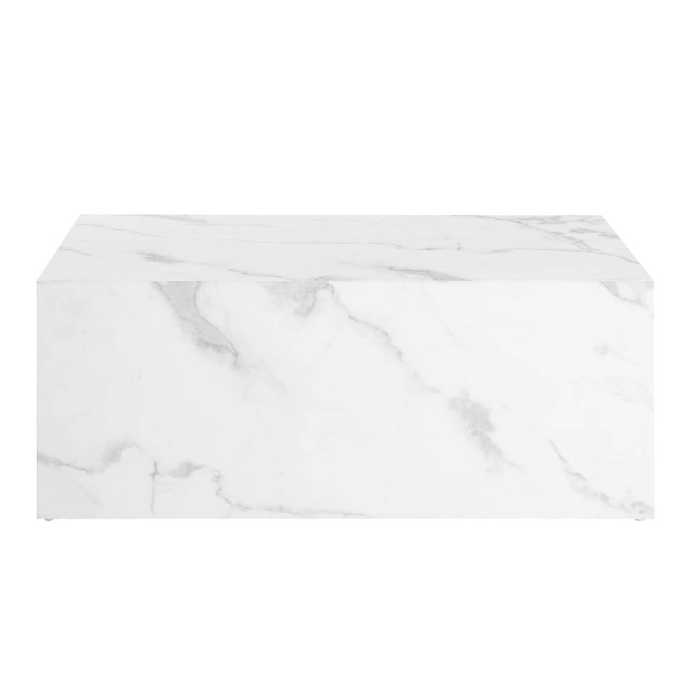 Marmoroptik Sofatisch im Blockdesign - Desaros