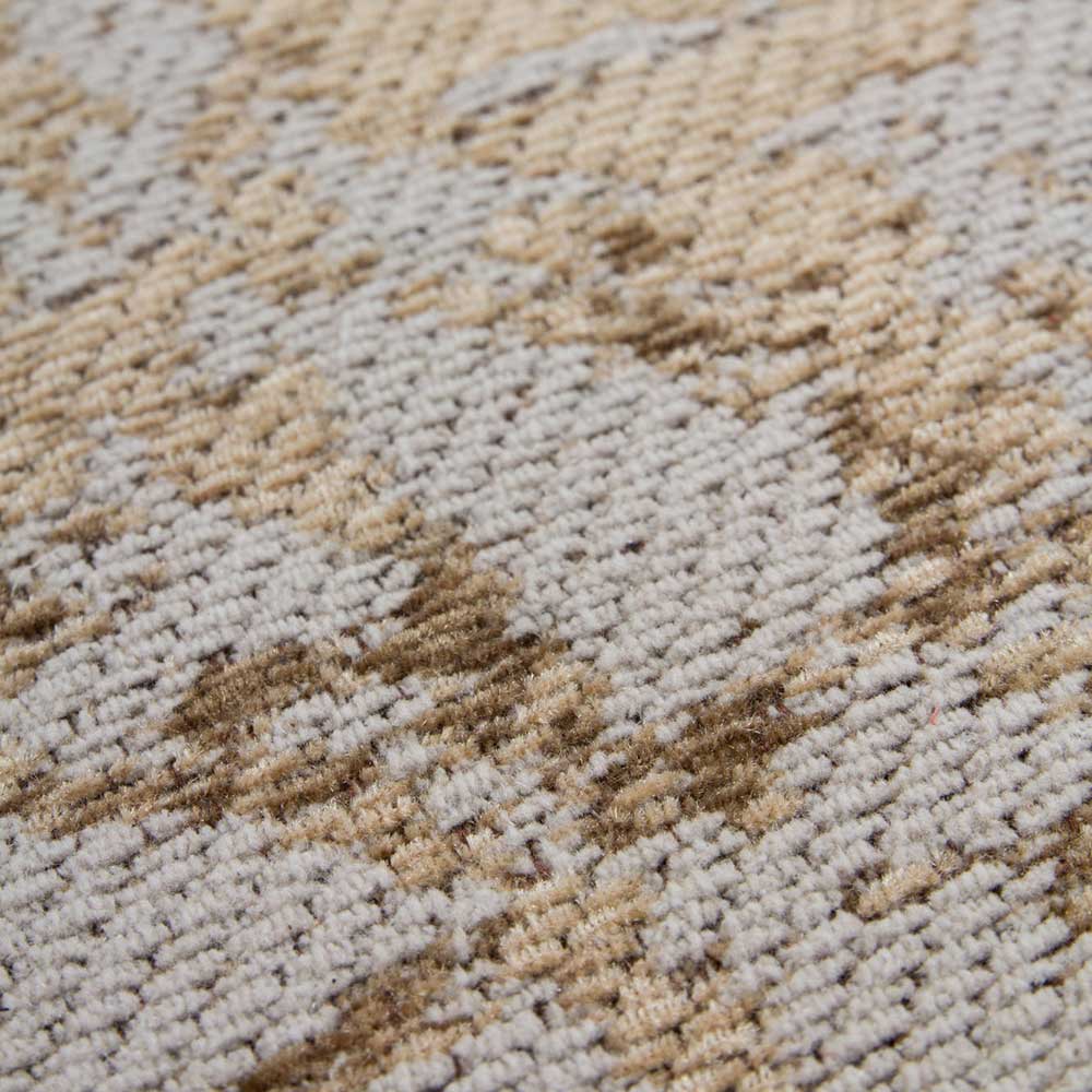 Teppich in Vintage Used Optik - Beige & Hellbraun - Lurymia