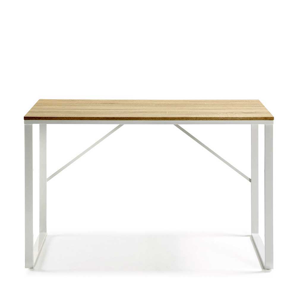 120x60 cm Schreibtisch in Natur & Weiß - Camelo