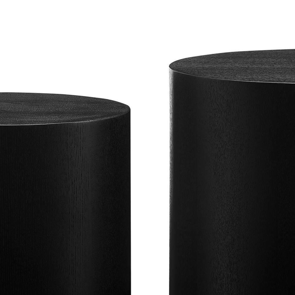 Couchtisch Duo - zylindrisches Design - Turenac (zweiteilig)