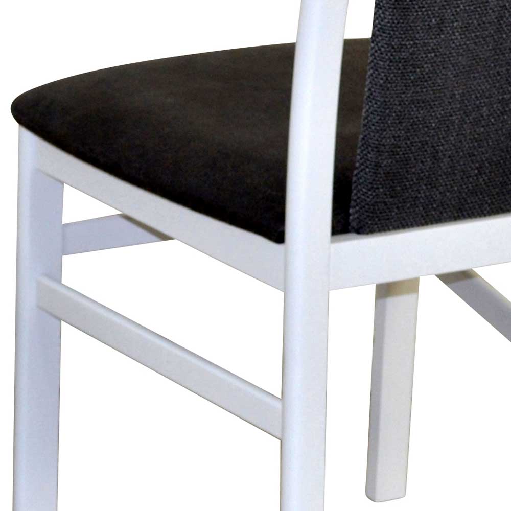 Stühle in Weiß & Anthrazit - Futriva (2er Set)