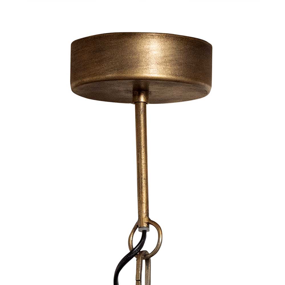 Havsta Tischleuchte – Vintage Metalllampe In Altmessing Mit Grünem Glasschirm, 1-flammig, E27, Mit Zugschalter