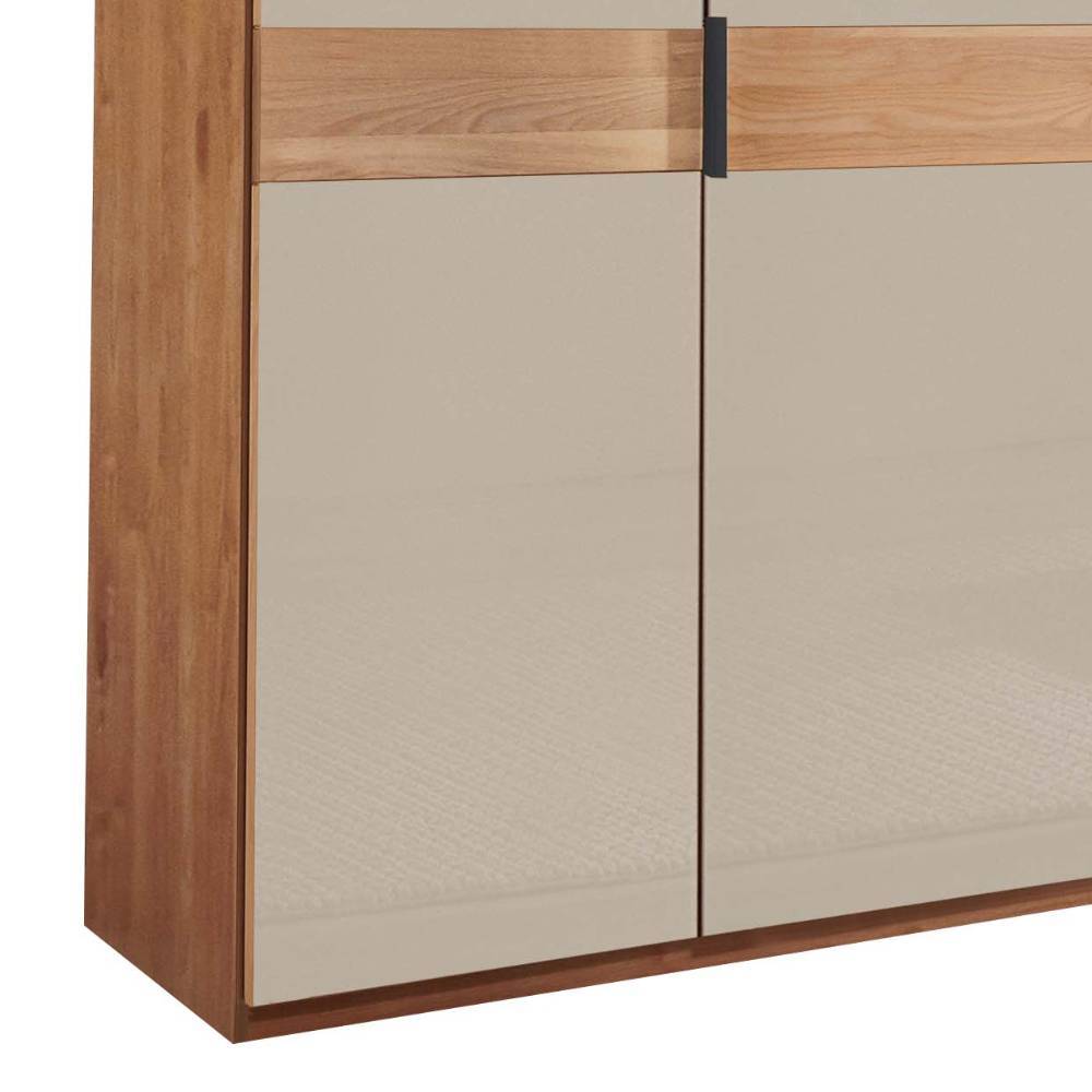 5-türiger Kleiderschrank mit Glasfront - Angelina