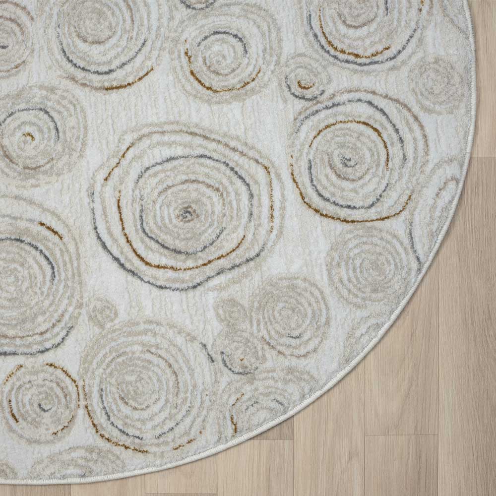 Runder Teppich mit Spiralmuster - Sesedra