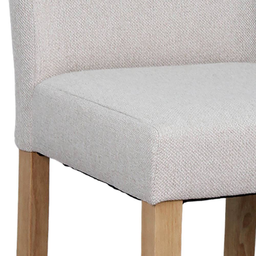 Esszimmerstuhl in Taupe Stoff - Adiama (2er Set)