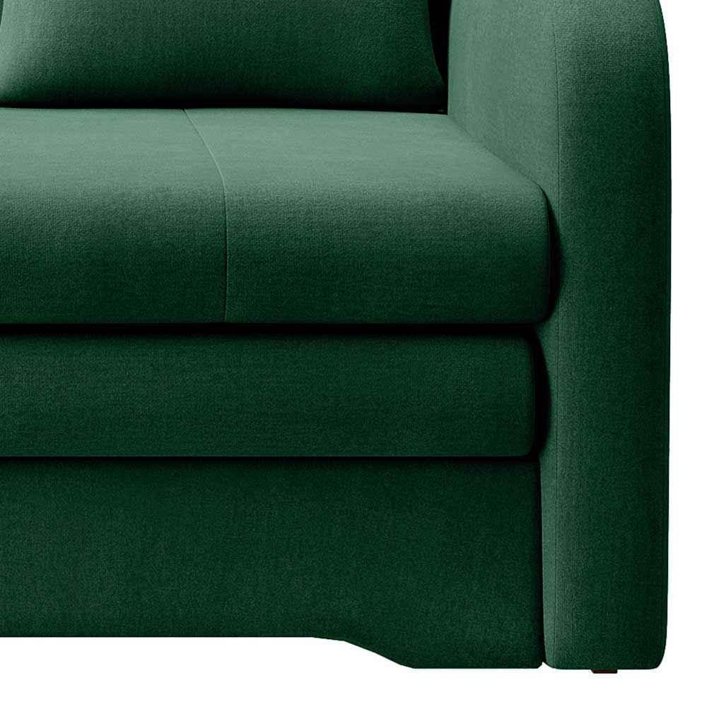 Grünes Schlafsofa mit Veloursbezug - Vigretta