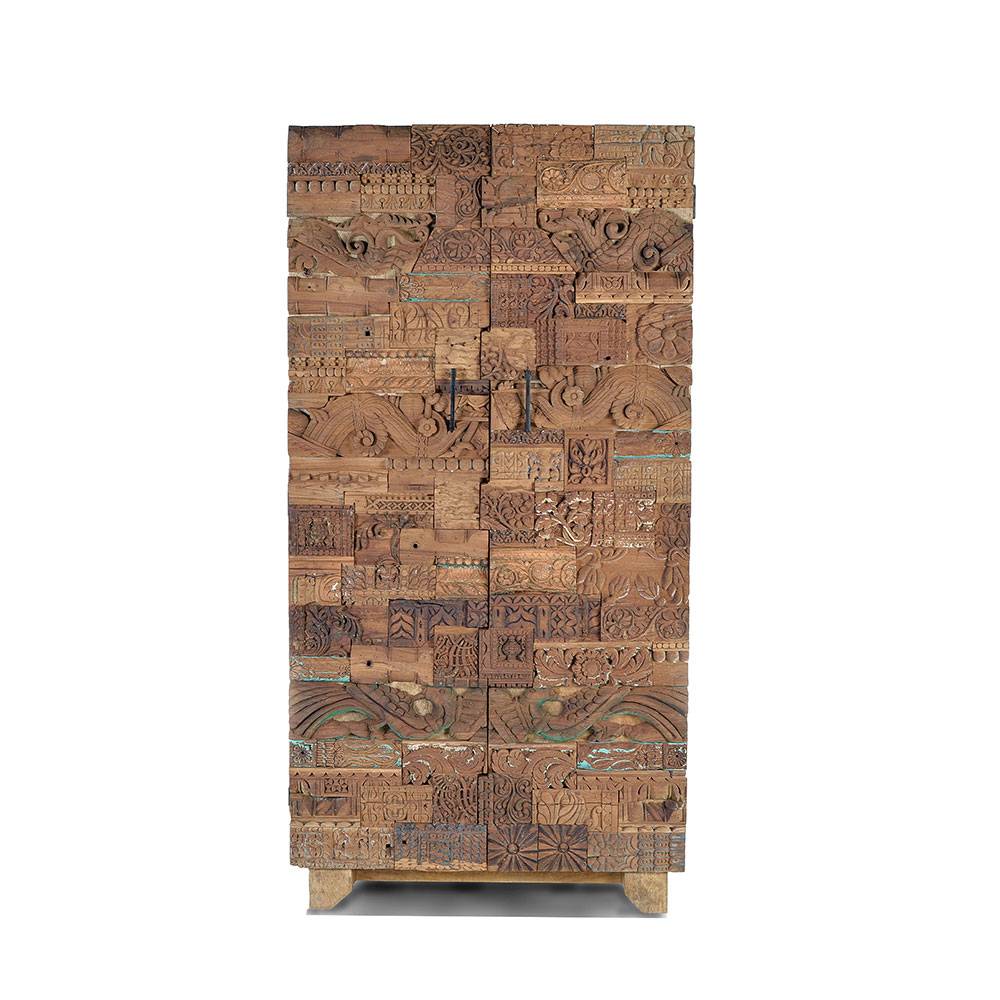 Design Wohnzimmerschrank aus Mangoholz rustikal - Lacid