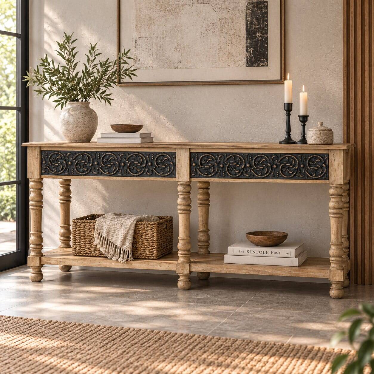 Landhaus Konsolentisch 180 cm breit - Hatlantico