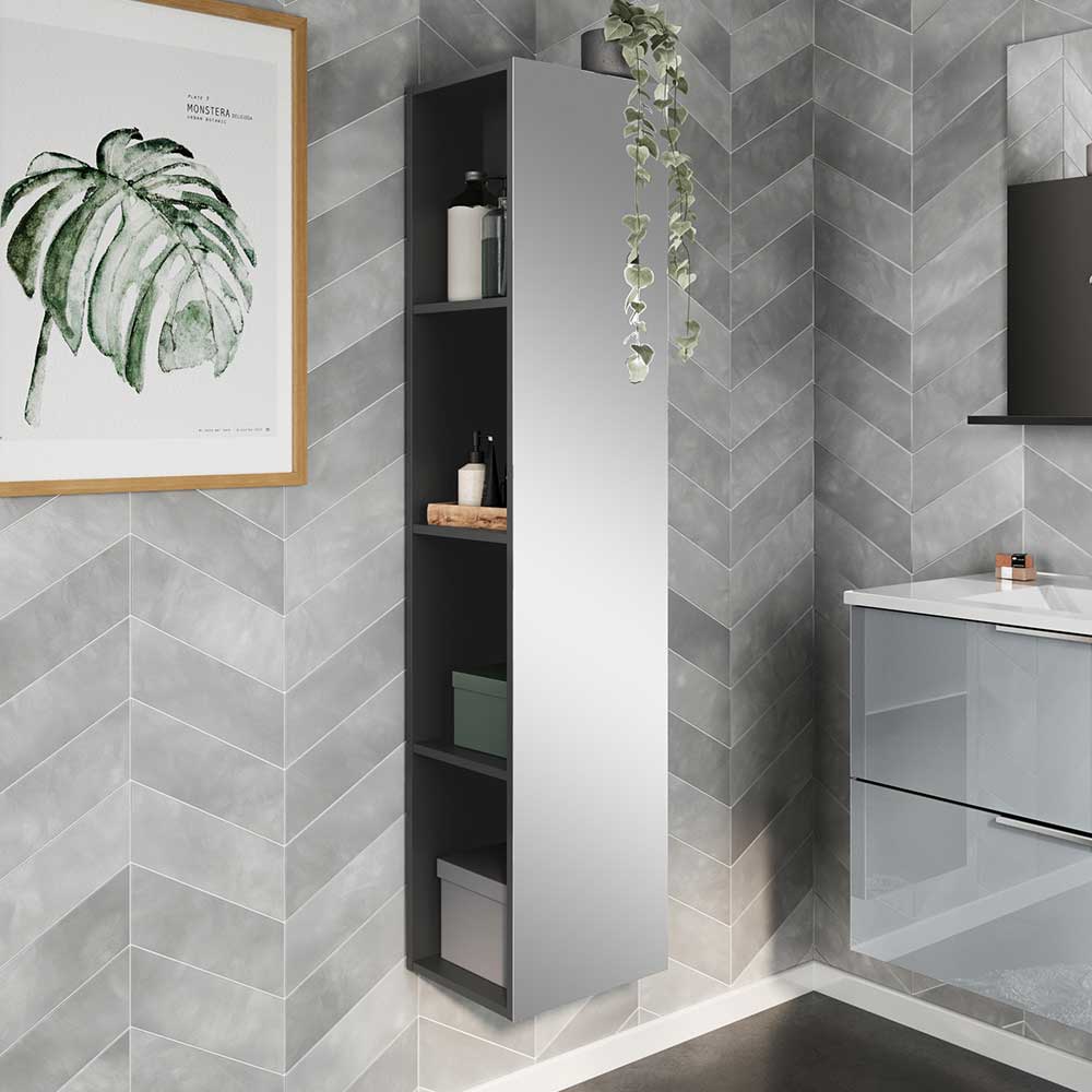 Badezimmer Regal mit Spiegel - Dikono