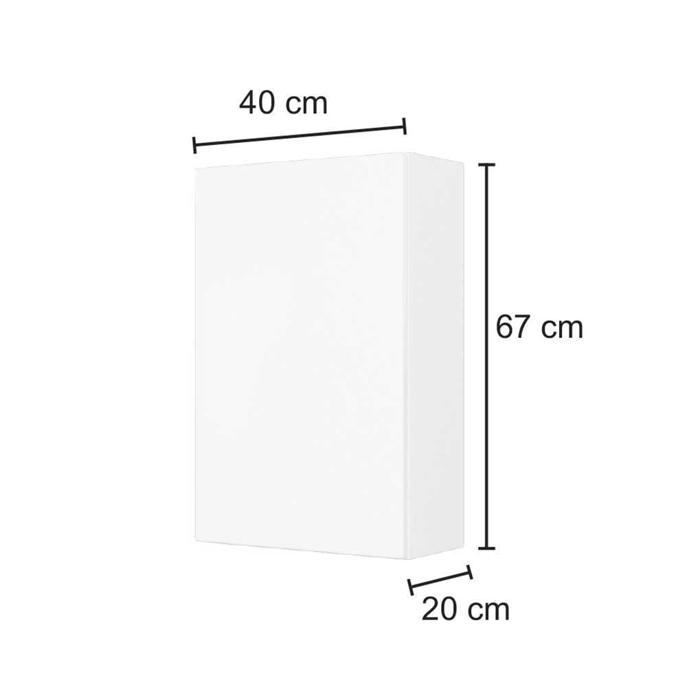 Weiße Bad Ausstattung 140cm breit - Vandan (fünfteilig)