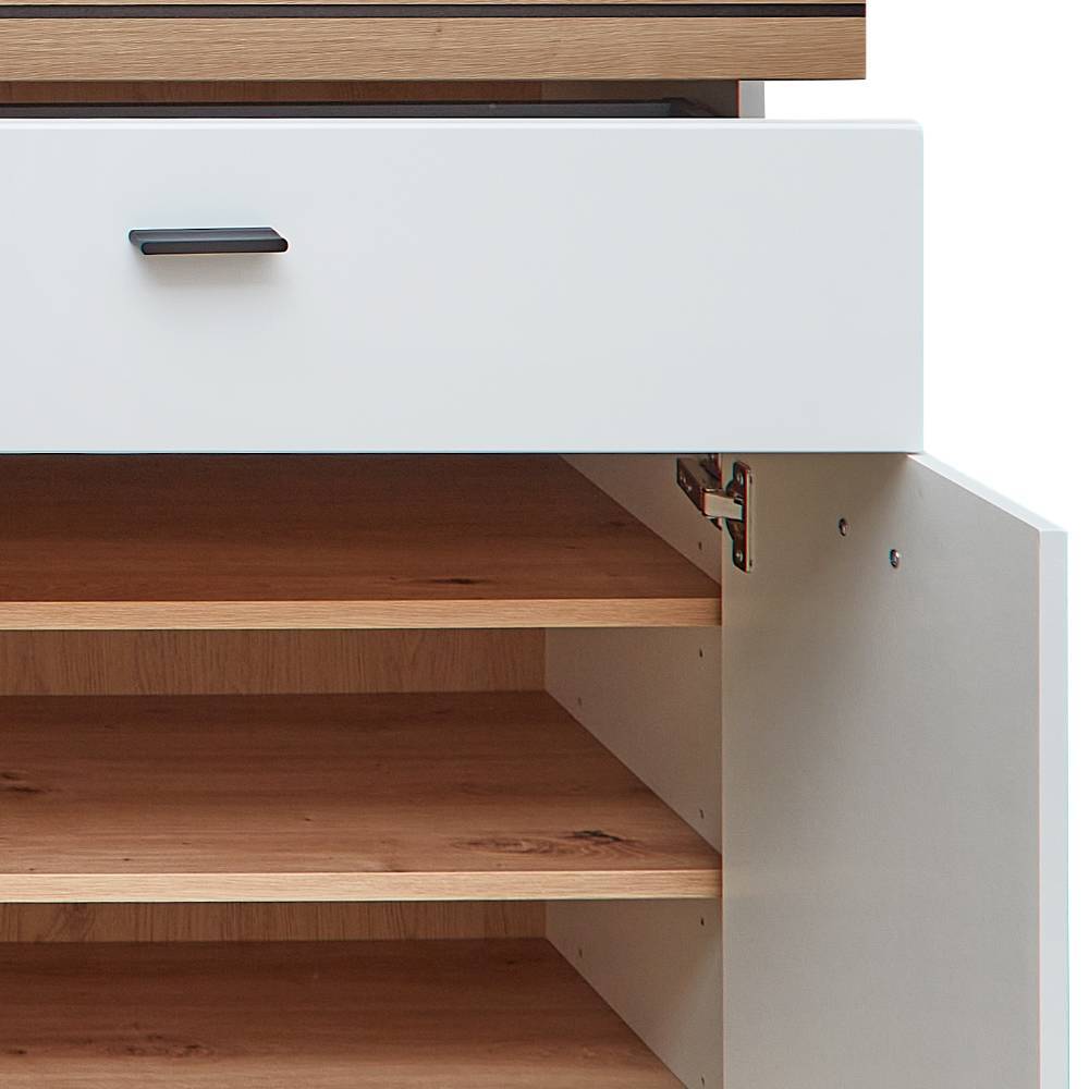 Garderobenmöbel Komplettset in Weiß - Niam (fünfteilig)