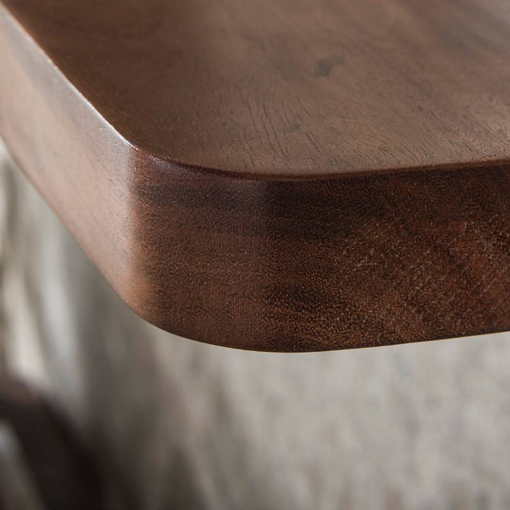 120cm Wandboard aus Akazie Massivholz in Braun - Emila