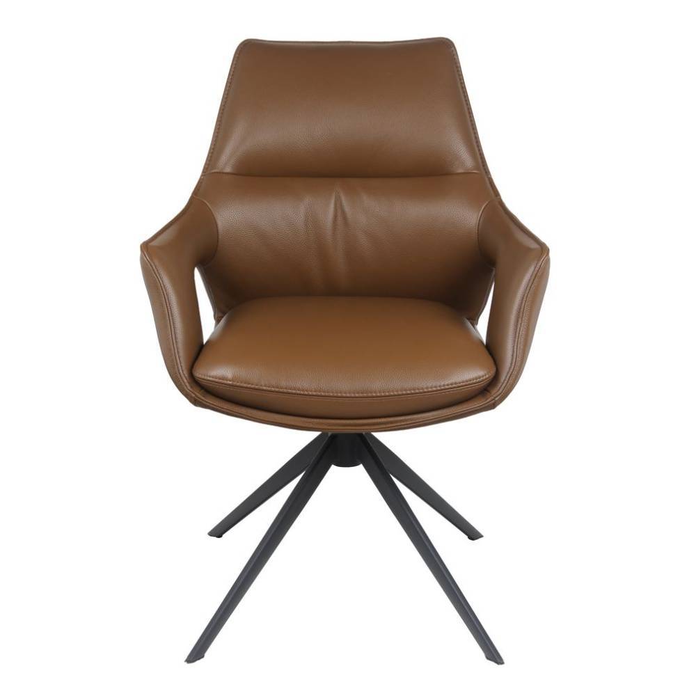 Lederstühle in Braun und Schwarz - Basiclicata (2er Set)