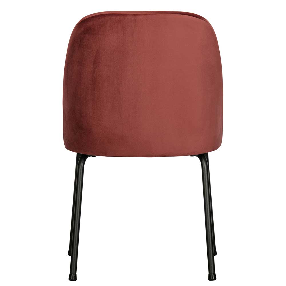 Esstisch Stühle in Kastanienfarben Samt - Spicla (2er Set)
