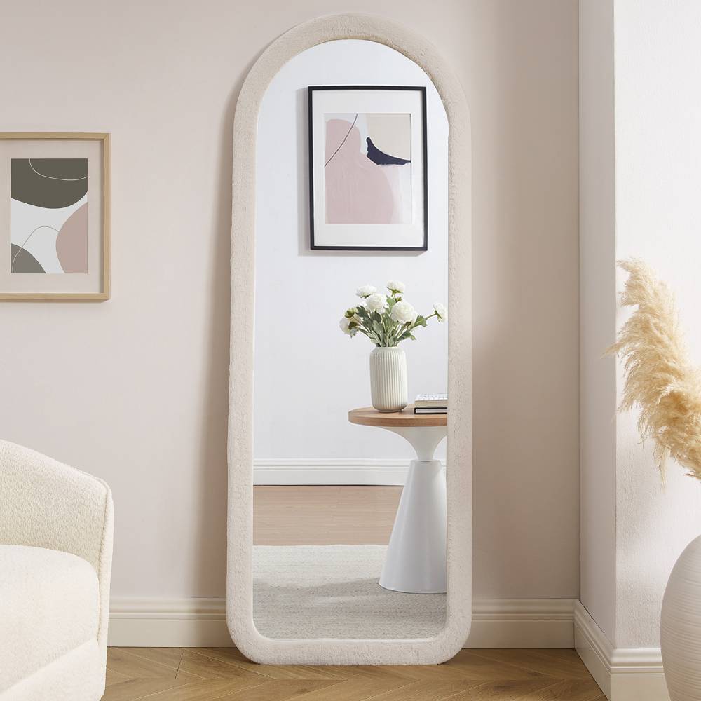 Großer Anlehnspiegel in Beige - Lannla