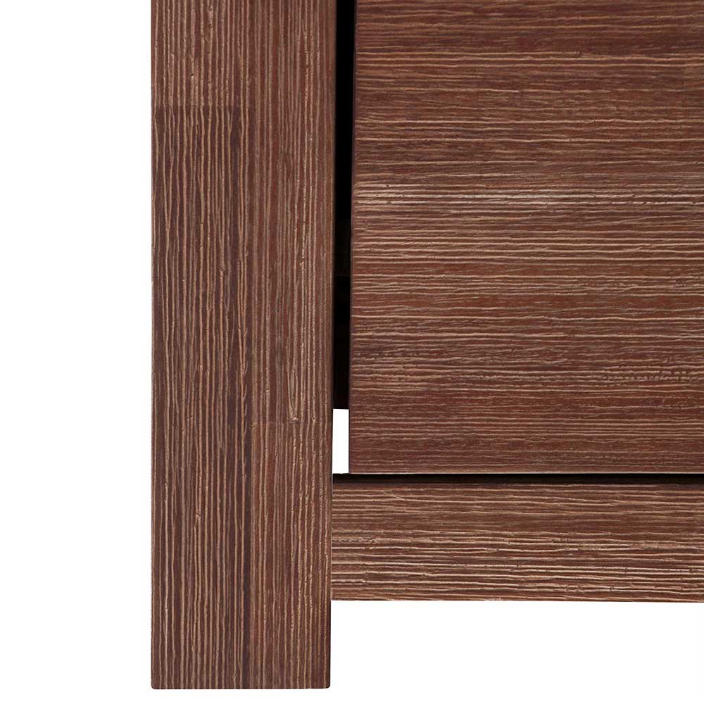 Highboard aus Akazie Massivholz und Glas - Ruffes