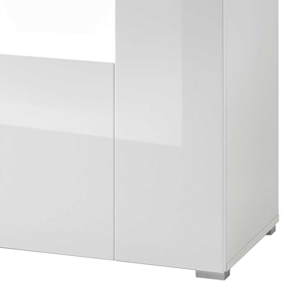 144x82x40 cm Hochglanz Sideboard in Weiß - Timmona