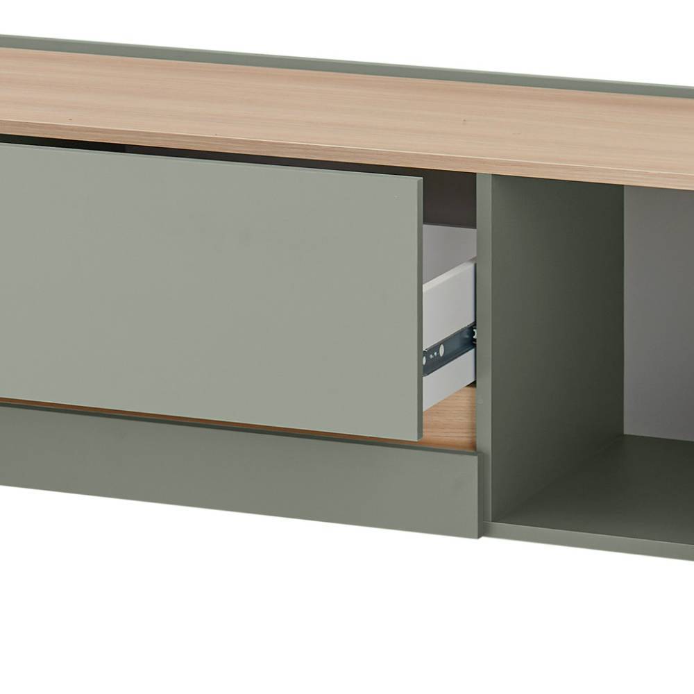 TV-Lowboard in Graugrün - Socotta