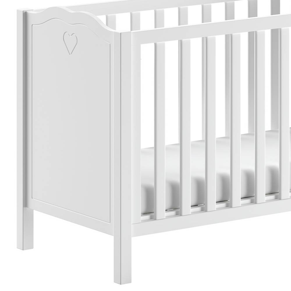 Babybett und Wickelkommode Set - Grandory (dreiteilig)