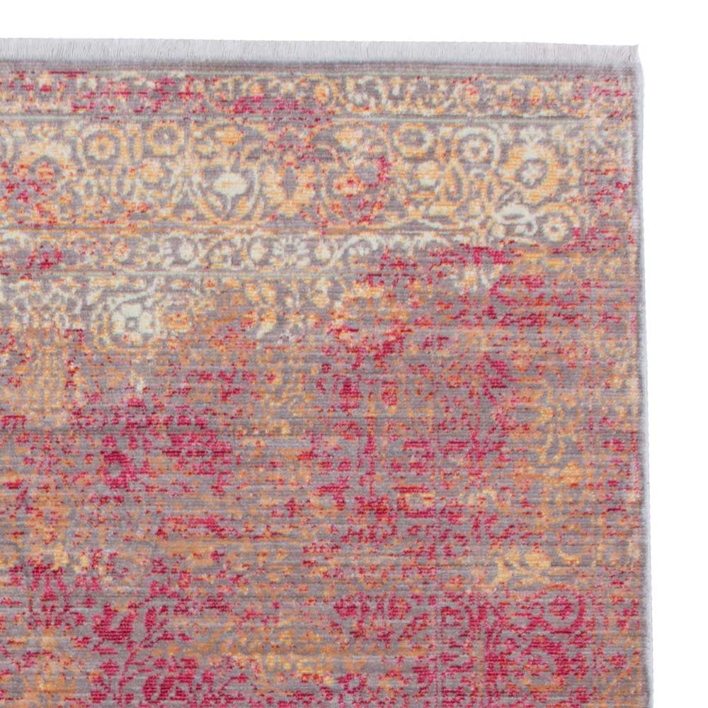 Teppich in Rot und Beige abstrakt - Lergavano