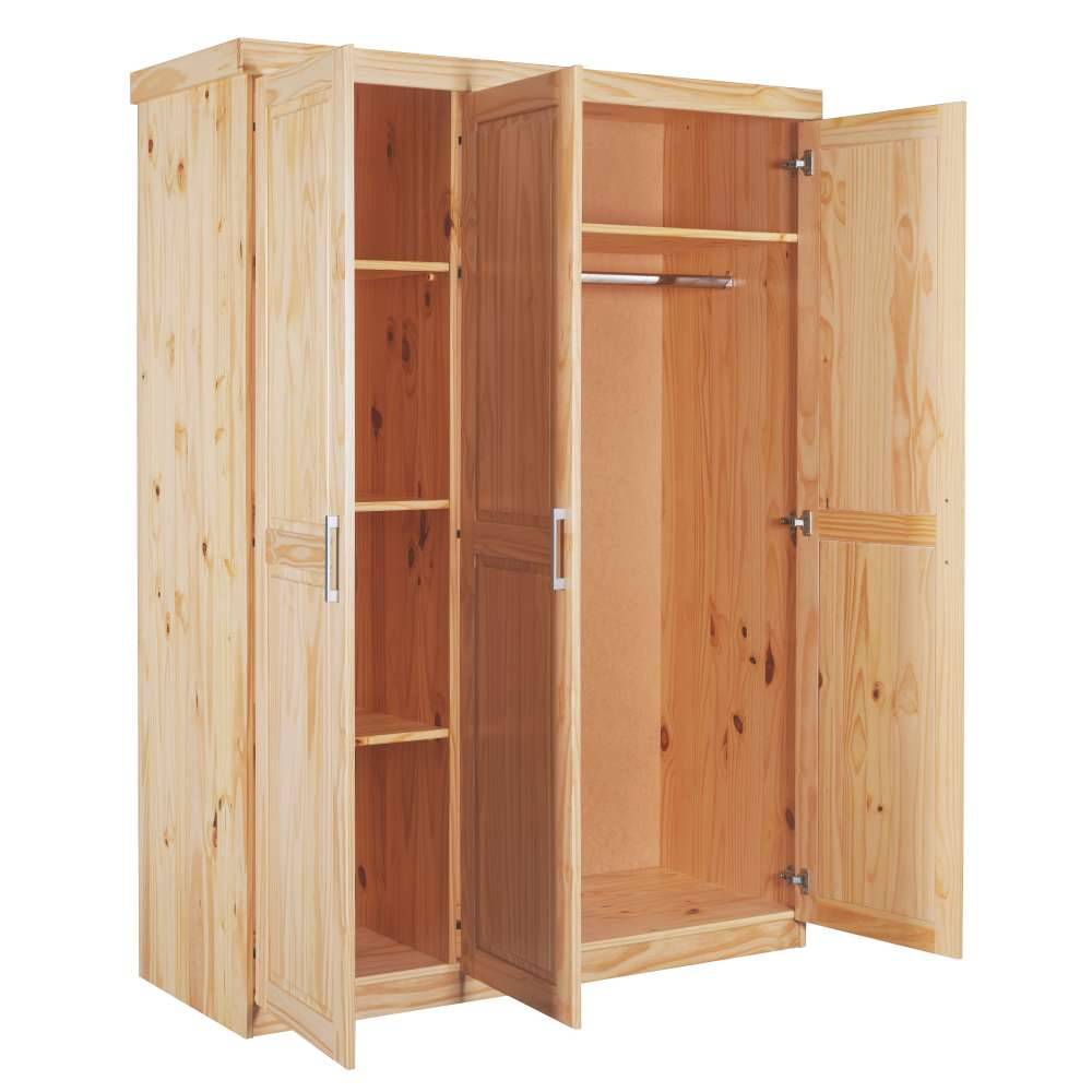 Kleiderschrank Nabrosia aus Massivholz